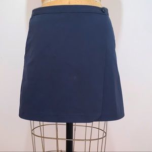 Theory Navy Wrap Skirt 4